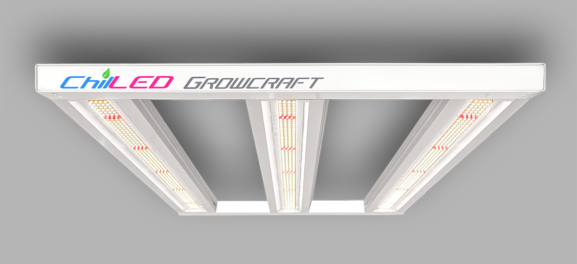 Growcraft - 330W LED Grow Light - Commercial Grade - Chilled Tech LED Grow Lights Spectrum Control